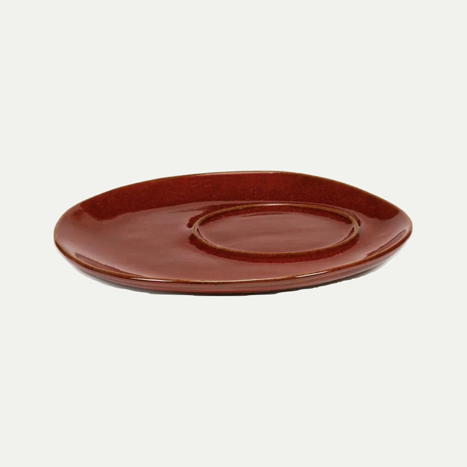 SAUCER COFFEE CUP VENETIAN RED LA MERE