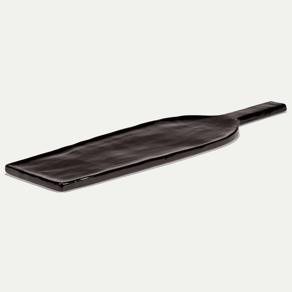 SERVING PLATE RECTANGULAR EBONY LA MERE