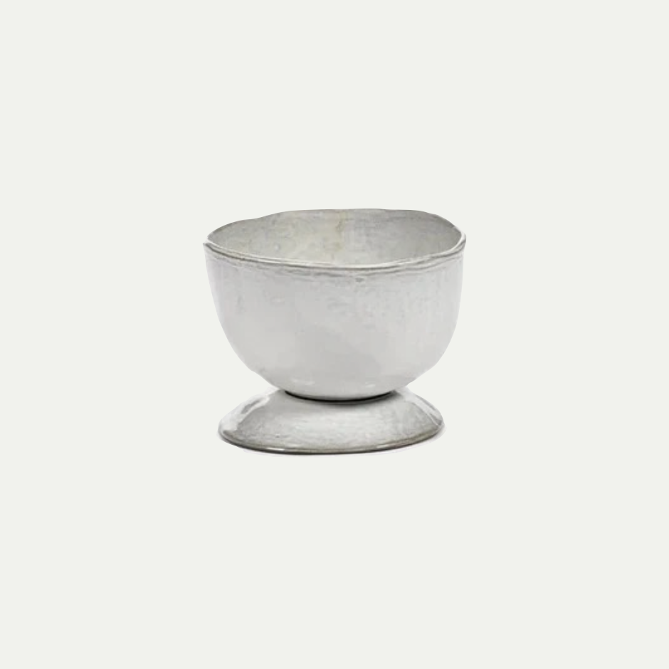 HIGH BOWL ON FOOT S OFF  WHITE LA MERE