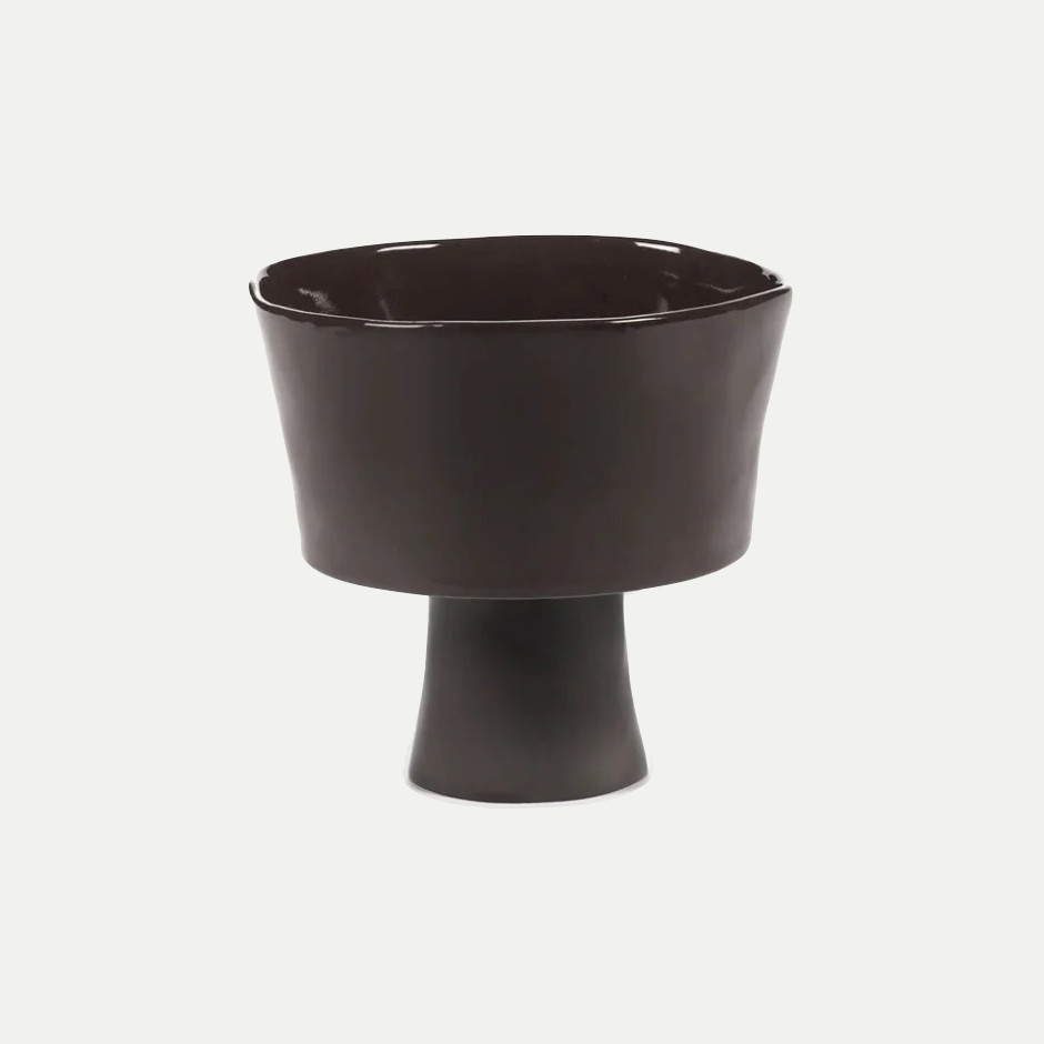 HIGH BOWL ON FOOT EBONY LA MERE