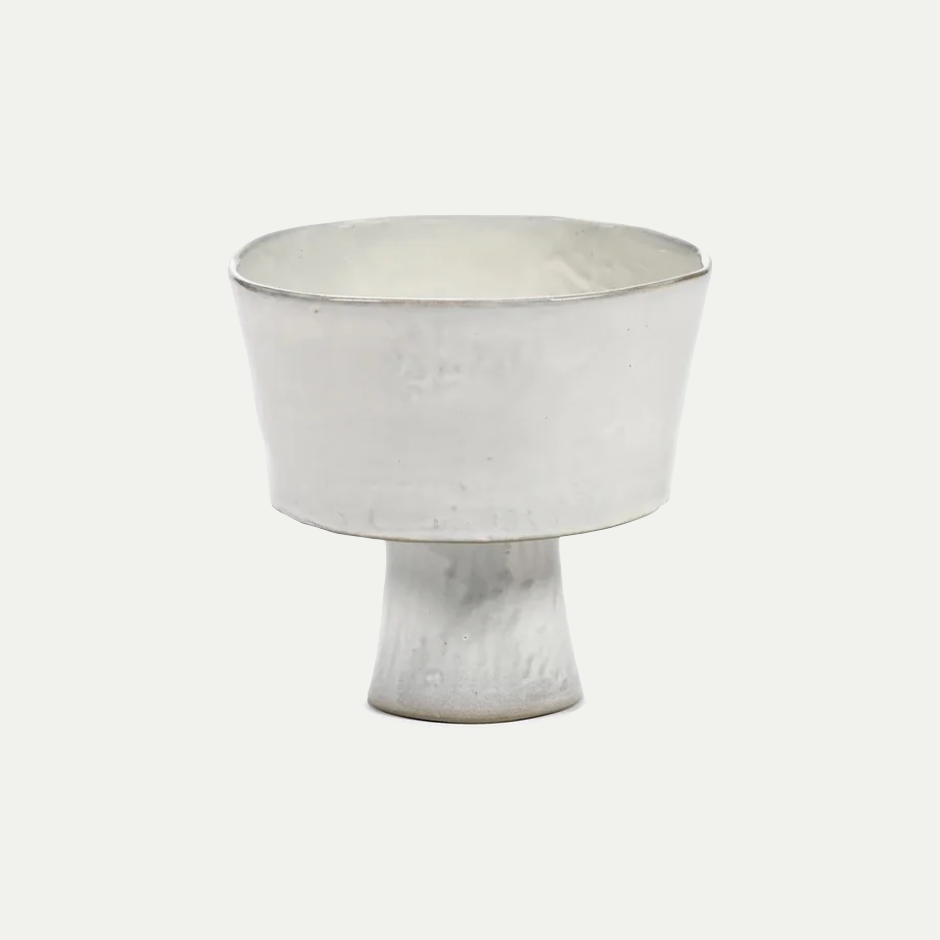HIGH BOWL  FOOT  OFF WHITE LA MERE