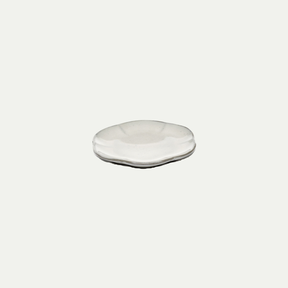 INKU PLATE RIBBED M - WHITE