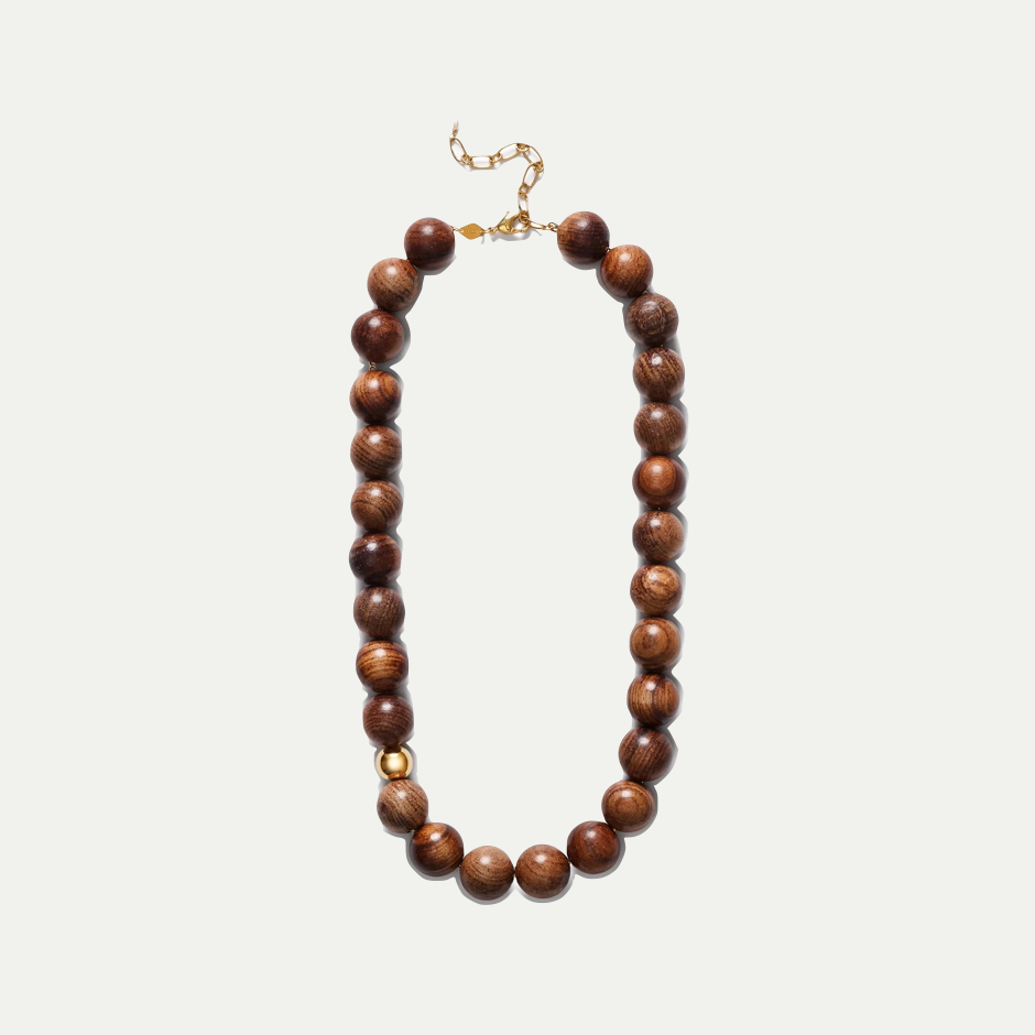NECKLACE WOODY | HOT CHOCOLATE