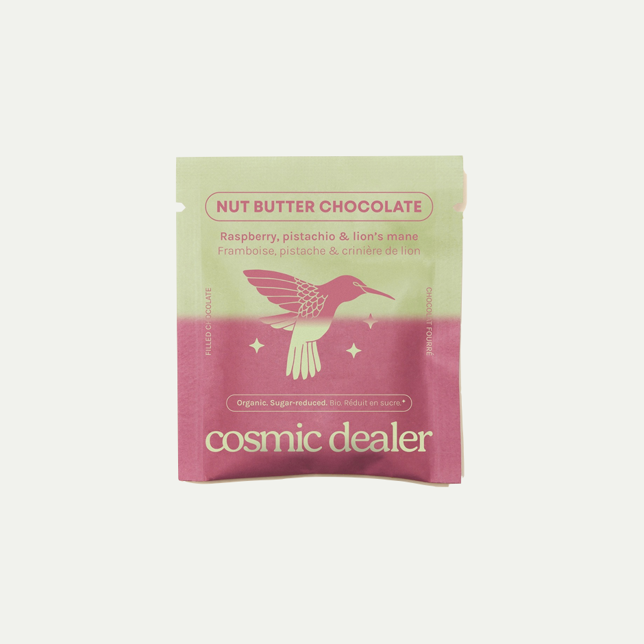 DOUBLE LAYERS  NUT BUTTER CHOCOLATE | RASPBERRY & PISTACHIOS