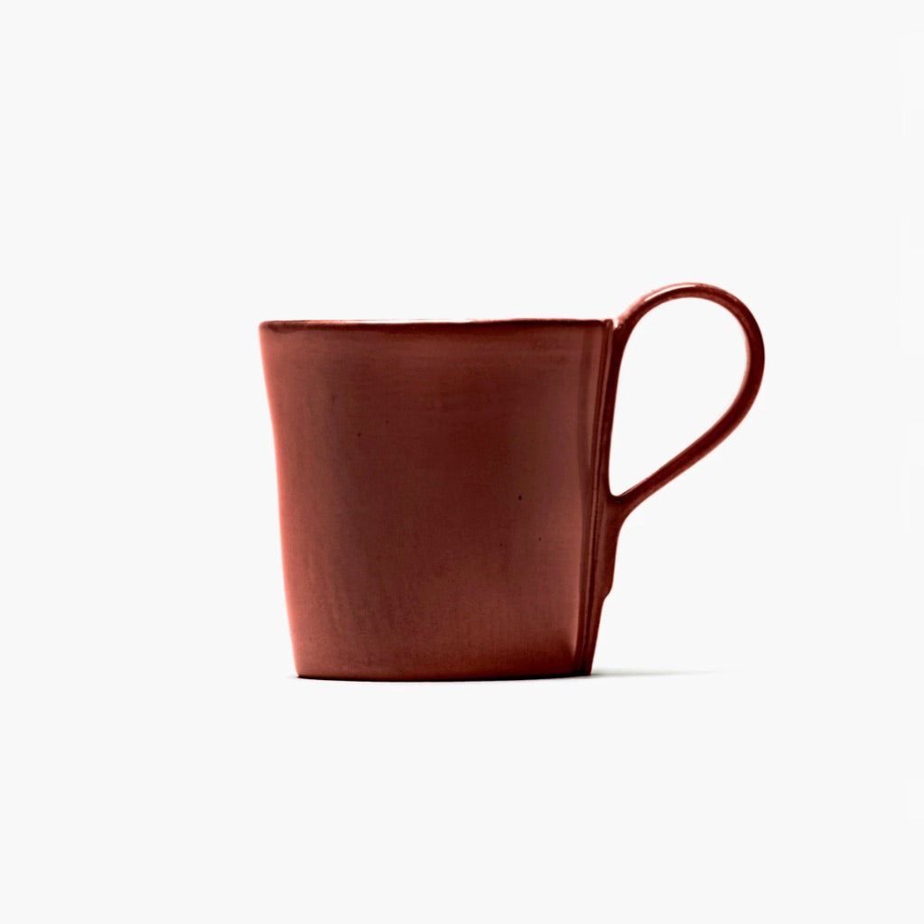 COFFEE CUP WITH HANDLE VENETIAN RED LA MERE