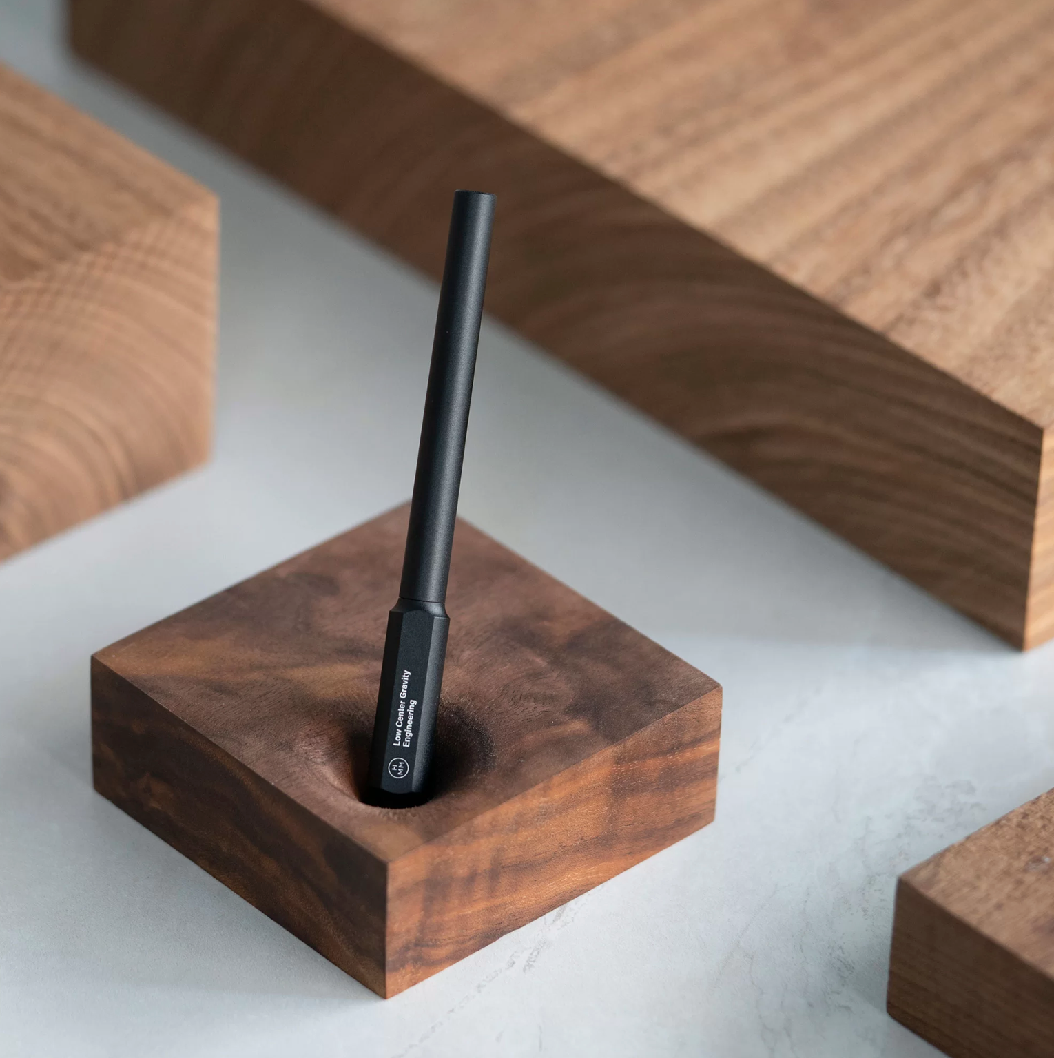 HMM PEN STAND - WALNUT BLOCK