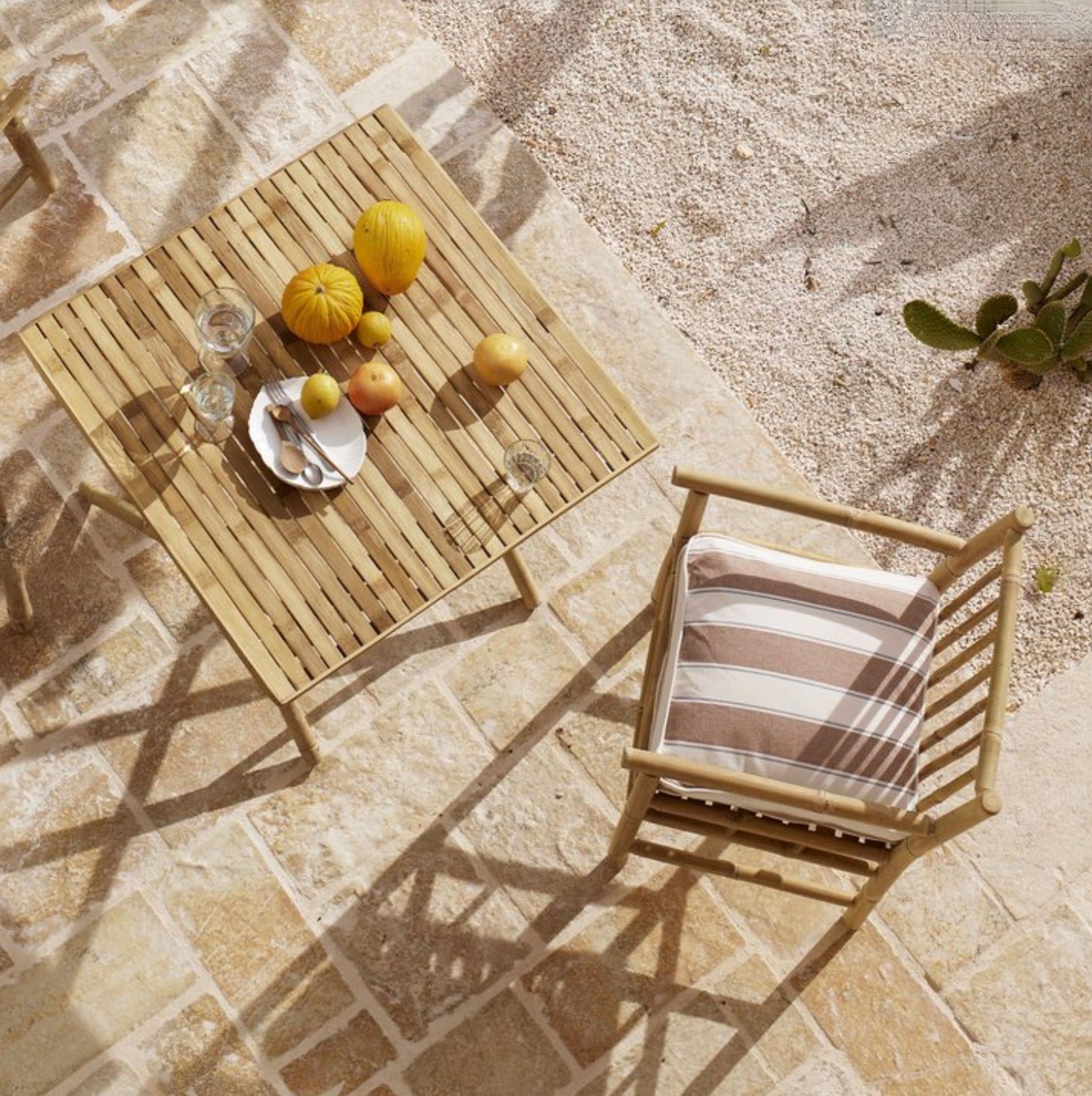 BAMBOO DINING CHAIR w/ ARMREST | On Order