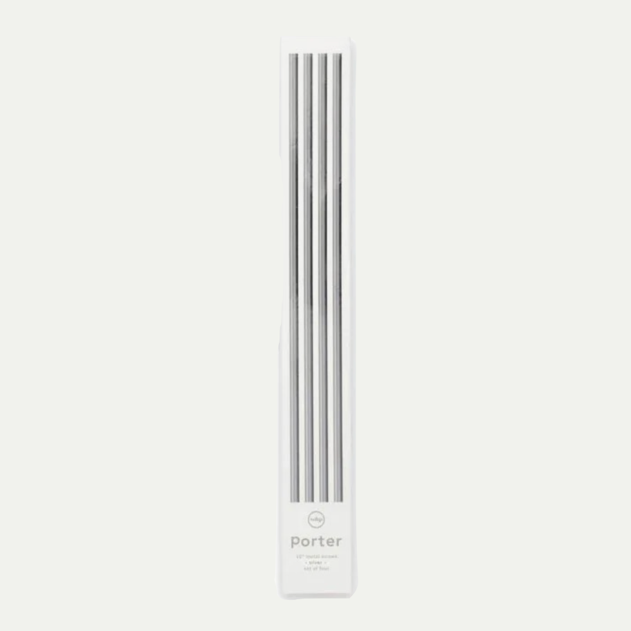 PORTER STRAW 10'' - SILVER