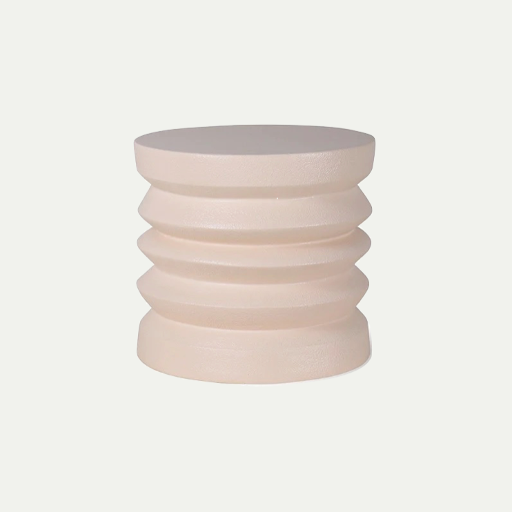 STONEWARE SIDE TABLE CREAM