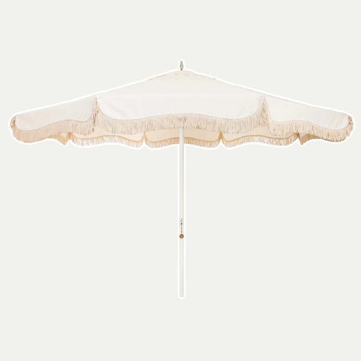 RESORT MARKET UMBRELLA - ANTIQUE WHITE | On Order
