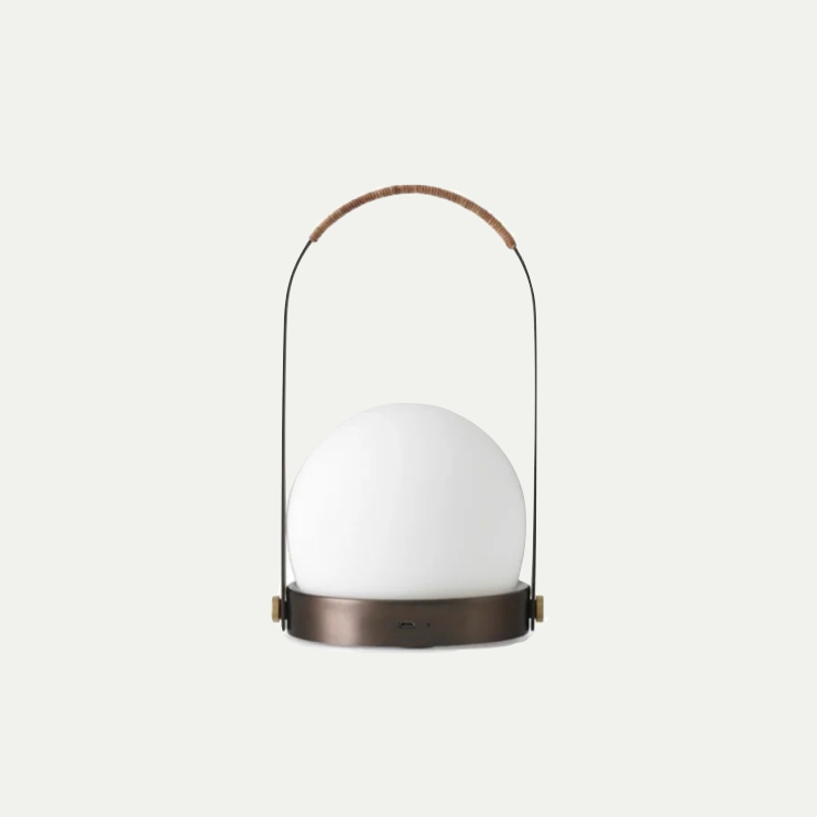 CARRIE PORTABLE TABLE LAMP | BRONZED BRASS