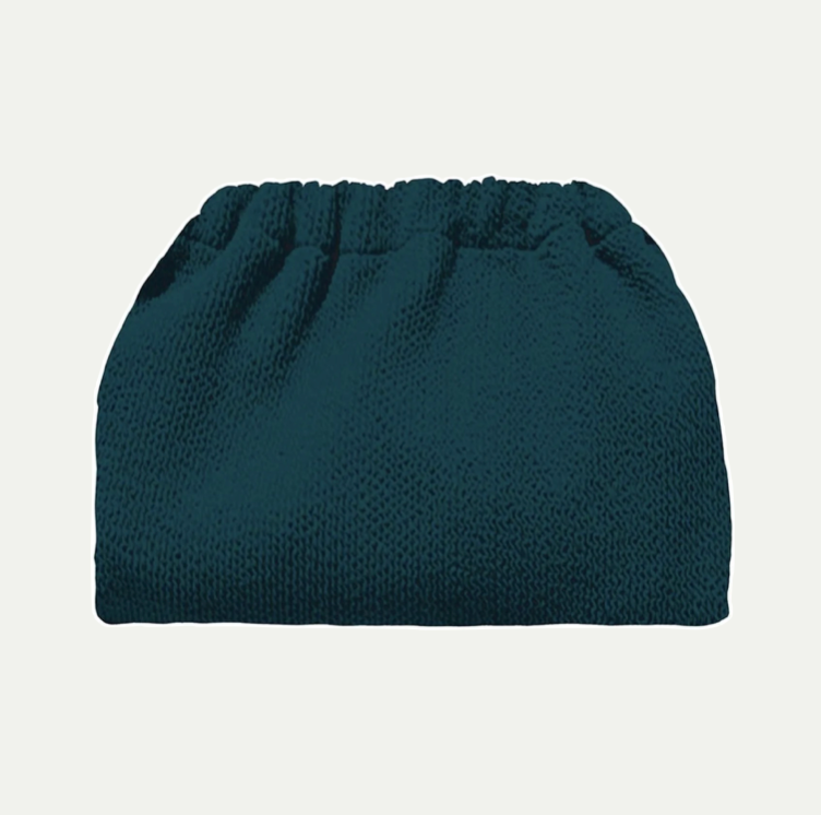 CRINKLE CLUTCH BAG - BASIL