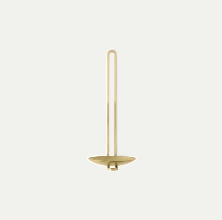 CLIP TEALIGHT WALL CANDLE HOLDER | BRASS