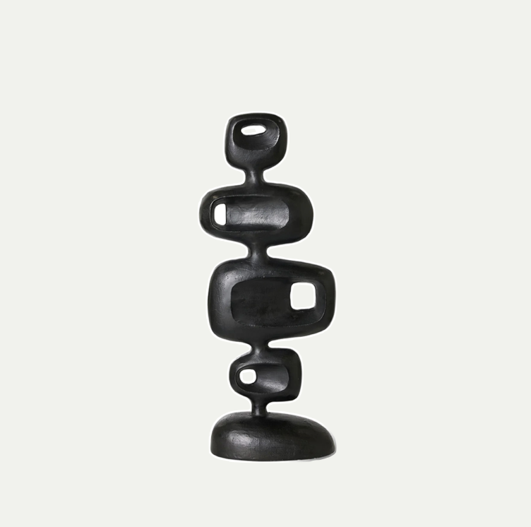ALUMINIUM SCULPTURE HEAVY BLACK