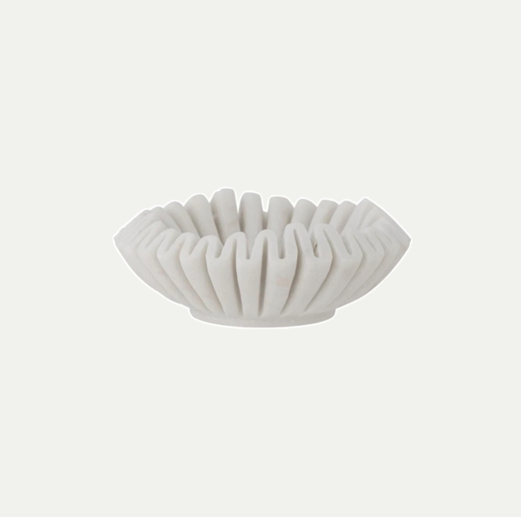 HARMONIA BOWL | WHITE MARBLE