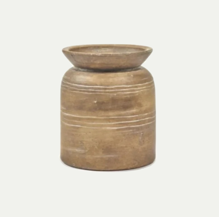 VASE S BROWN RUSTIC