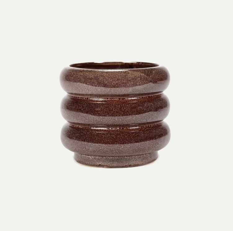 FLOWER POT AUBERGINE SIXTIES