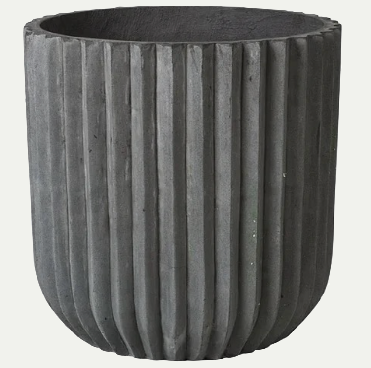 FIBER PLANTER CHARCOAL L