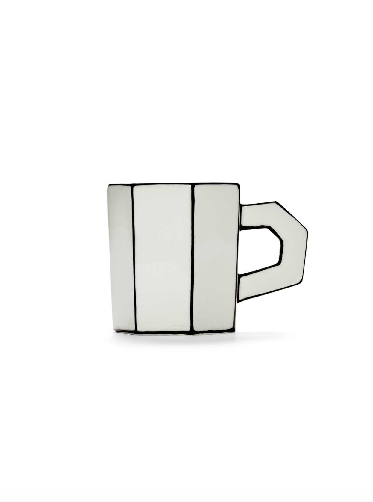 TEA CUP WHITE | BLACK CARTE BLANCHE