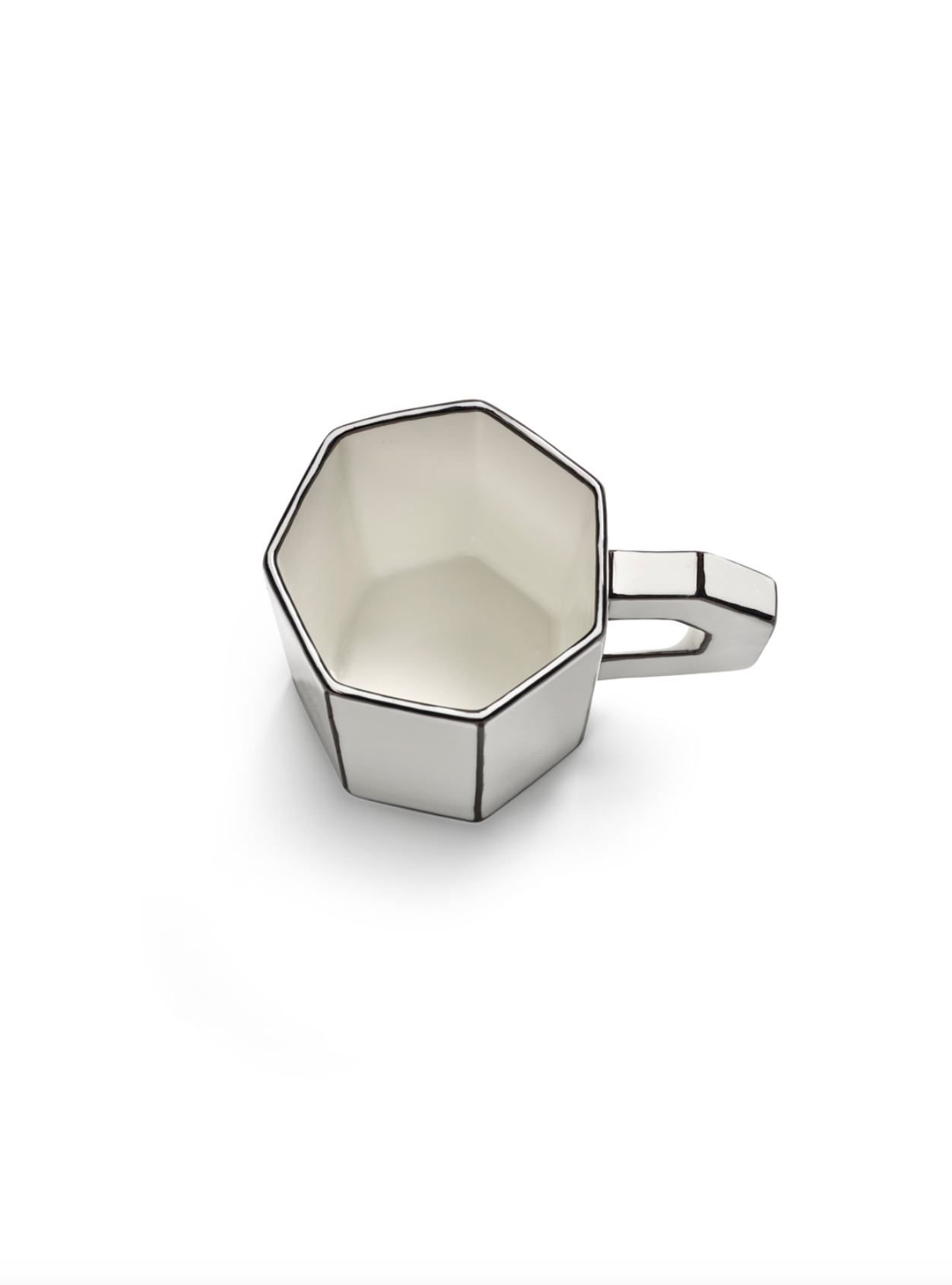 TEA CUP WHITE | BLACK CARTE BLANCHE