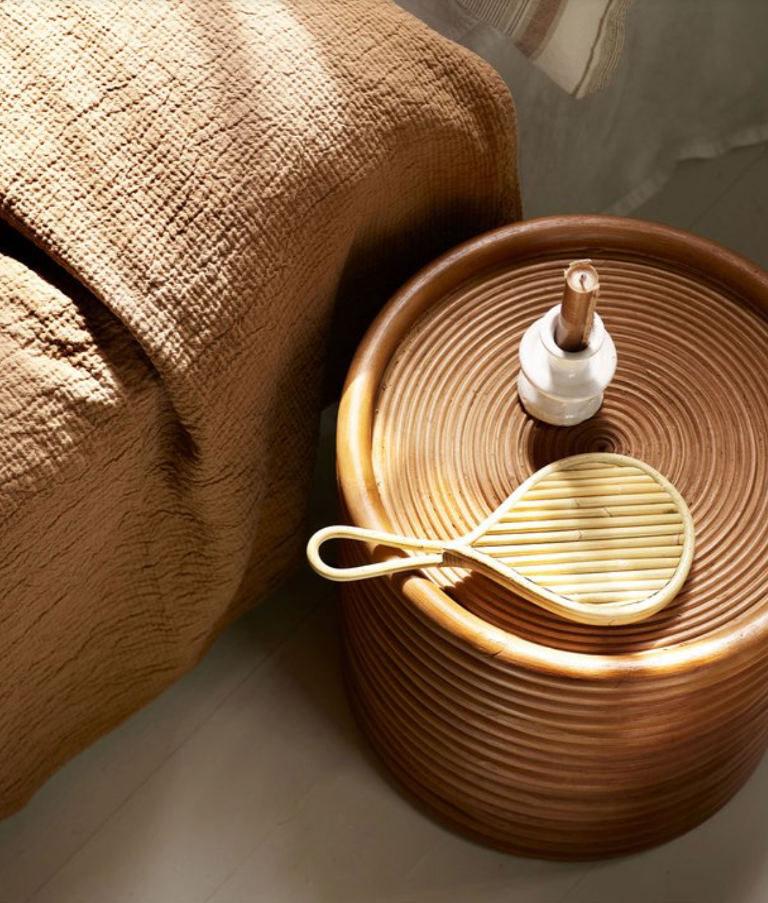 STOOL | RATTAN | H 42 CM