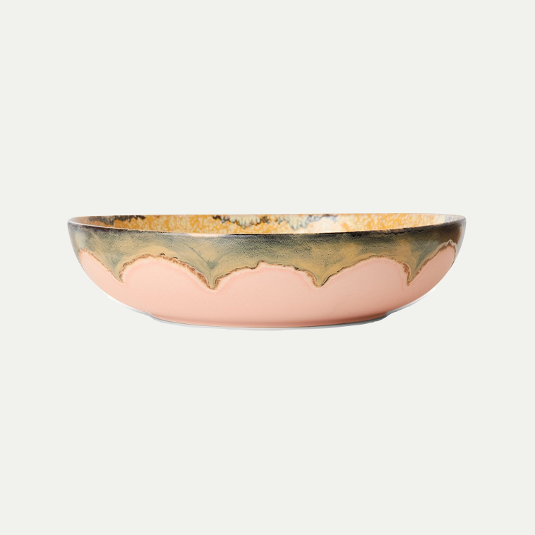 70's CERAMICS:  SALAD BOWL SUNFLOWER