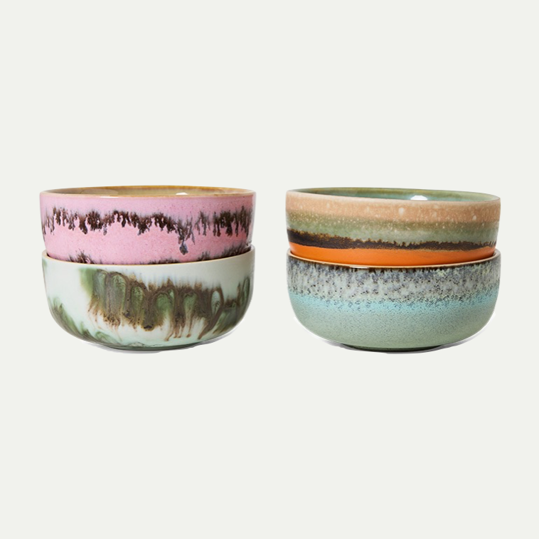 70's CERAMICS: TAPAS BOWLS RENAISSANCE | SET OF 4