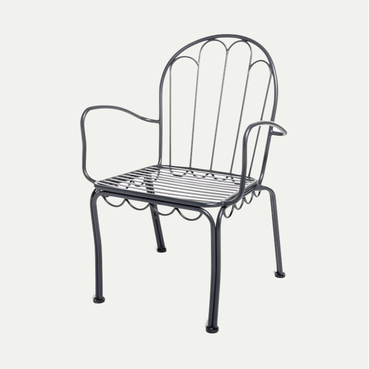 THE AL FRESCO DINING CHAIR | VINTAGE BLACK FRAME | On Order