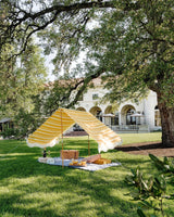 THE PREMIUM BEACH TENT - VINTAGE YELLOW STRIPE