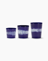 ESPRESSO CUP 15CL DARK BLUE-WHITE STRIPES FEAST