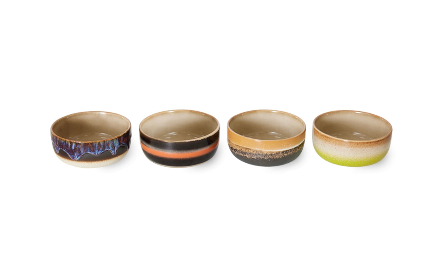 70S CERAMICS: DESSERT BOWLS, HUMUS (SET OF 4)