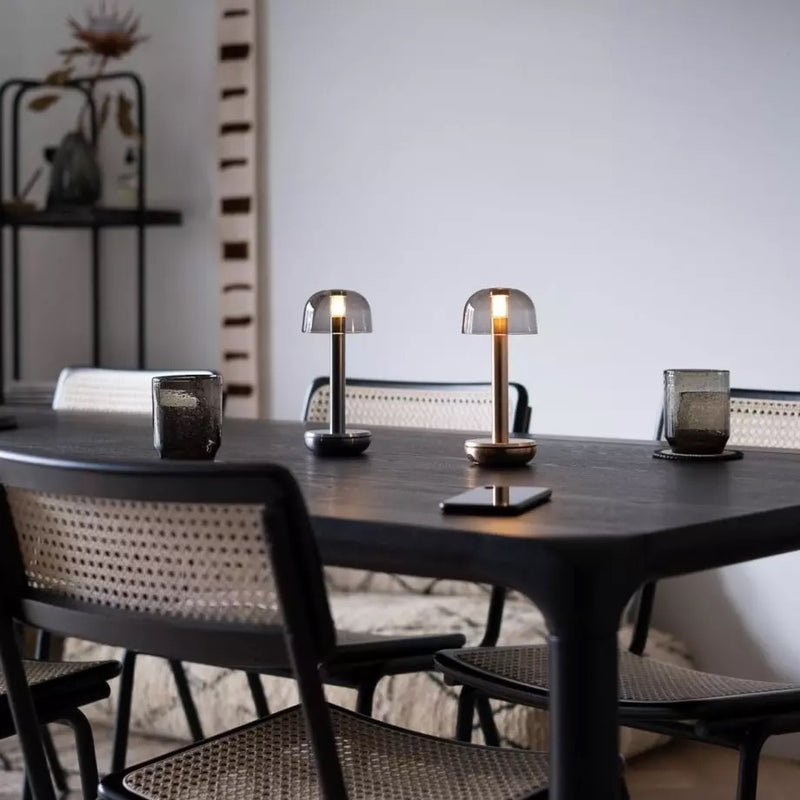 TWO TABLE LIGHT GOLD PC SMOKED