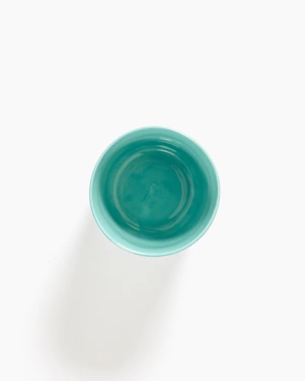 COFFEE CUP 25CL AZURE - RED STRIPES FEAST