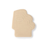 FACE WALL ORNAMENT SHINY - TAUPE