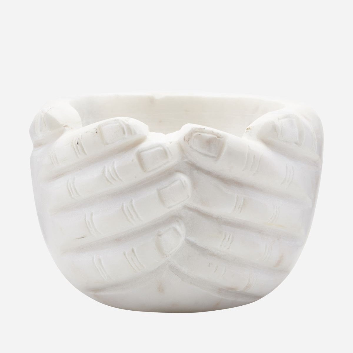 BOWL, HANDS, OFF-WHITE