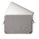 LAPTOP SLEEVE - LAURENS NAVY STRIPE 15”-16”