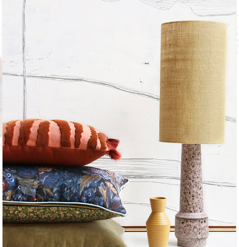 RETRO STONEWARE LAMP BASE BROWN