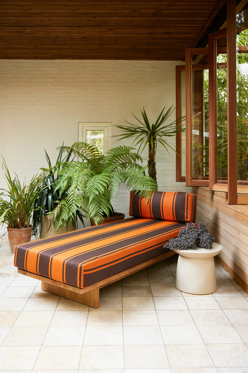 OUTDOOR DAYBED TEAK, BOTANICAL - ON REQUEST