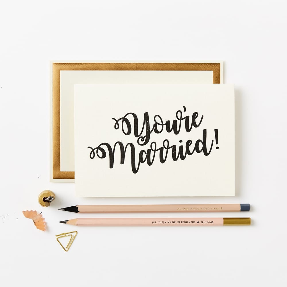 YOU RE MARRIED CARD