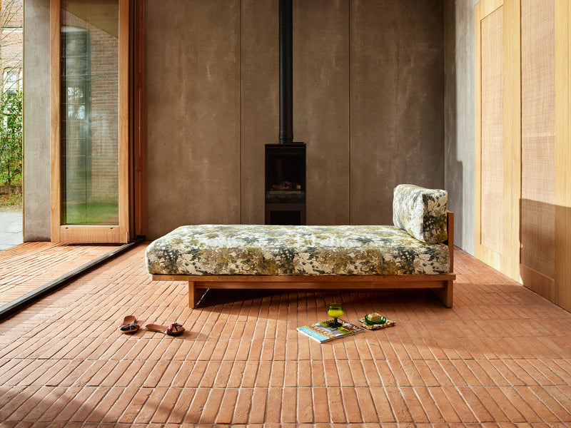 OUTDOOR DAYBED TEAK, BOTANICAL - ON REQUEST