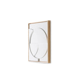 FRAMED RELIEF ART PANEL WHITE C SMALL