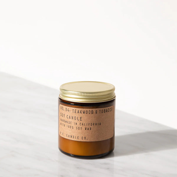 TEAKWOOD & TOBACCO SOY CANDLE - MINI