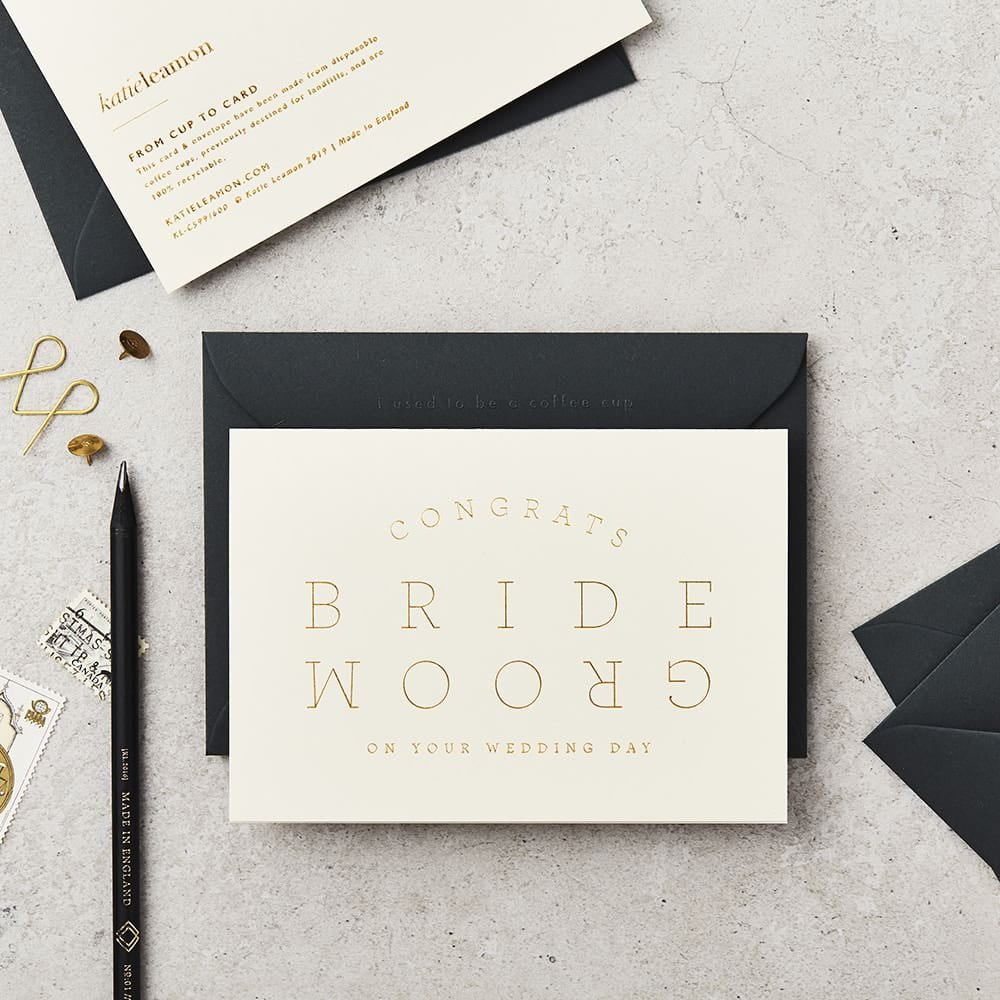EXTRACT BRIDE & GROOM CARD – CREAM