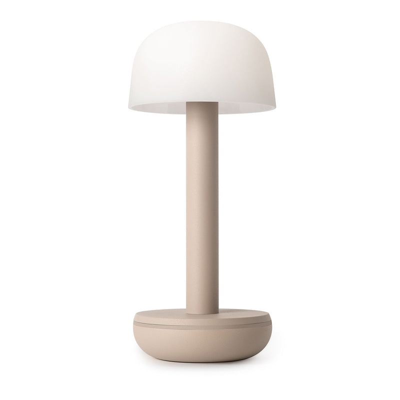 TWO TABLE LIGHT BEIGE PC FROSTED
