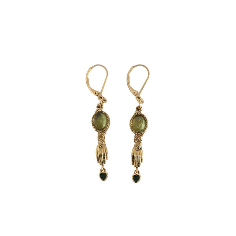 EARINGS, BO SACHA SERPENT MAIN COEUR