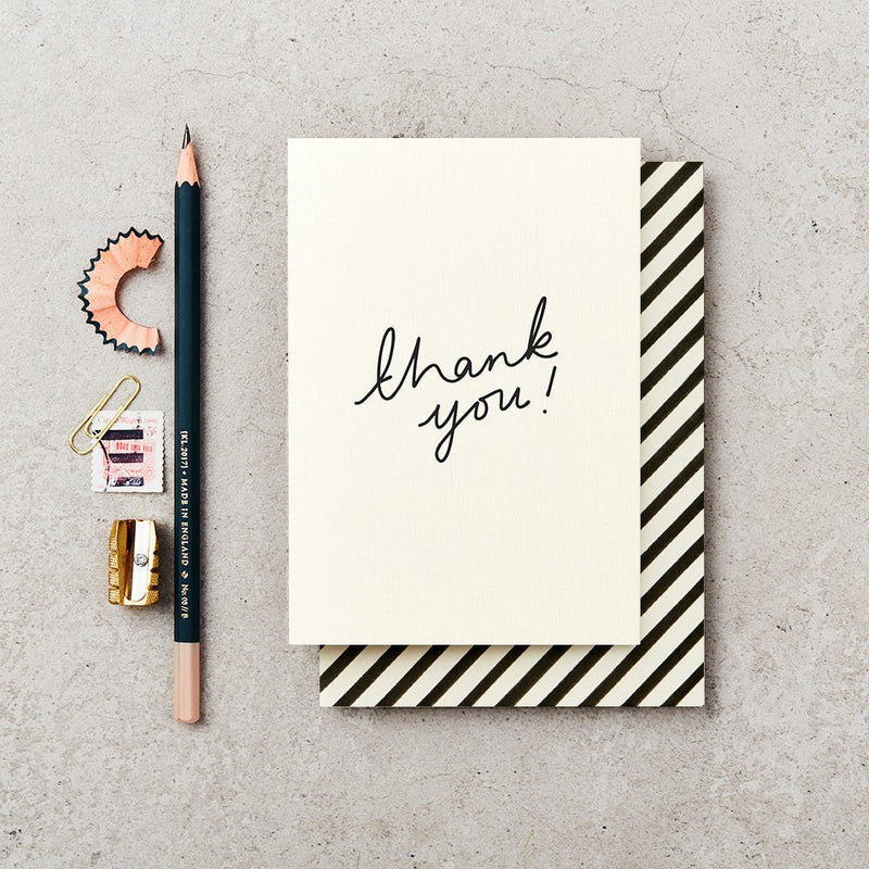 ‘THANK YOU’ CARD IN HANDWRITTEN TYPE
