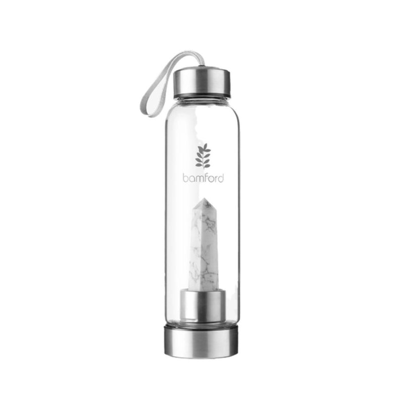 WHITE TURQUOISE WATER BOTTLE, FF