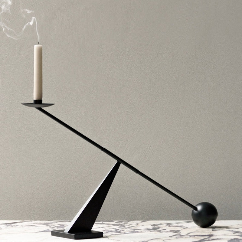 INTERCONNECT CANDLE HOLDER - BLACK