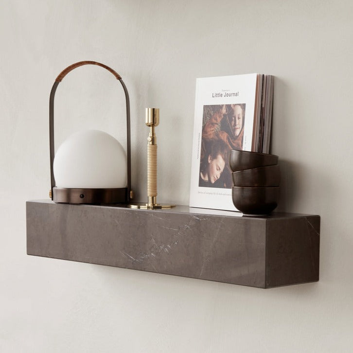 CARRIE PORTABLE TABLE LAMP - BRONZED BRASS