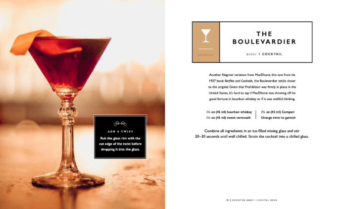 DOWNTON ABBEY COCKTAIL BOOK